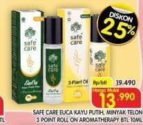 Promo Harga Safe Care Euca Kayu Putih Plus Aromatherapy/Safe Care 3 Point Oil Telon Aromatherapy   - Superindo