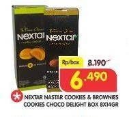 Promo Harga NABATI Nextar Cookies Brownies Choco Delight per 8 pcs 14 gr - Superindo