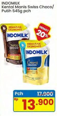 Promo Harga Indomilk Susu Kental Manis Plain, Cokelat 545 gr - Indomaret