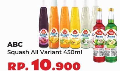 Promo Harga ABC Syrup Squash Delight All Variants 460 ml - Yogya