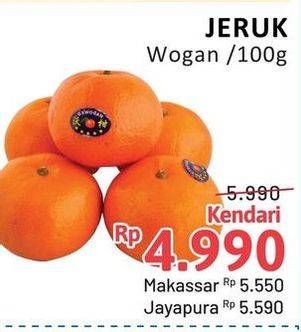 Promo Harga Jeruk Wogan per 100 gr - Alfamidi