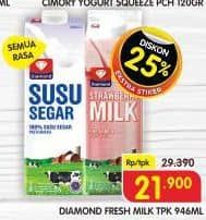 Promo Harga Diamond Fresh Milk All Variants 946 ml - Superindo