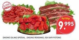 Promo Harga Daging GIling Spesial, Rendang, dan Iga sapi Potong  - Superindo