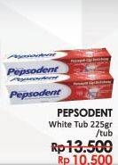 Promo Harga PEPSODENT Pasta Gigi Pencegah Gigi Berlubang White 225 gr - LotteMart
