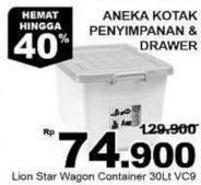 Promo Harga LION STAR Wagon Container VCL-9 30 ltr - Giant