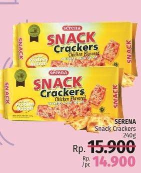 Promo Harga SERENA Snack Crackers Rasa Ayam 240 gr - LotteMart