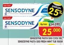 Promo Harga Sensodyne Pasta Gigi Cool Gel, Fresh Mint 100 gr - Superindo