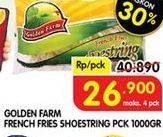 Promo Harga GOLDEN FARM French Fries Shoestring 1000 gr - Superindo