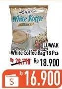 Promo Harga Luwak White Koffie Original per 18 sachet 20 gr - Hypermart