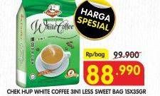 Promo Harga Chek Hup Ipoh White Coffee Less Sweet per 15 sachet 40 gr - Superindo