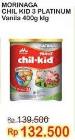 Promo Harga MORINAGA Chil Kid Platinum Vanilla 400 gr - Indomaret