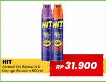 Promo Harga HIT Aerosol Lilly Blossom, Orange 600 ml - Yogya
