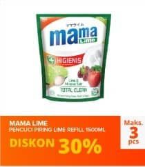 Promo Harga Mama Lime Cairan Pencuci Piring Lime 1600 ml - Yogya