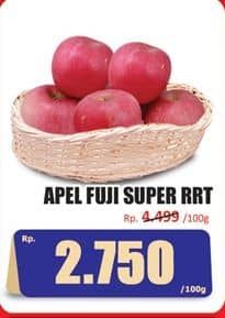 Apel Fuji Super per 100 gr Diskon 38%, Harga Promo Rp2.750, Harga Normal Rp4.499