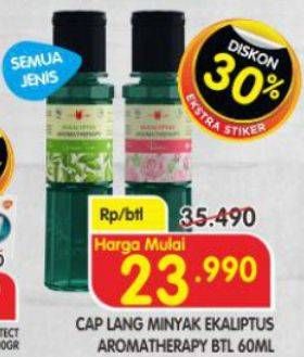 Promo Harga Cap Lang Minyak Ekaliptus Aromatherapy All Variants 60 ml - Superindo