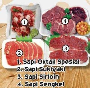 Promo Harga Daging Sapi Oxtail Spesial / Sirloin / Sukiyaki / Sengkel  - Yogya