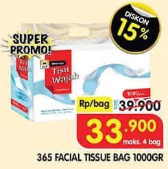 Promo Harga 365 Facial Tissue 1000 gr - Superindo