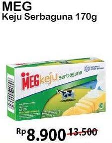 Promo Harga MEG Keju Serbaguna 170 gr - Alfamart