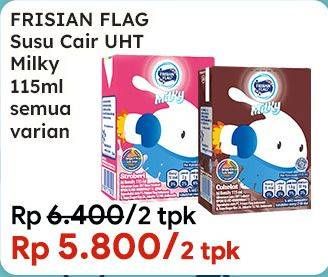 Promo Harga Frisian Flag Susu UHT Milky Zuzhu Zazha All Variants 115 ml - Indomaret