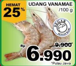 Promo Harga Udang Vanamae 100 gr - Giant