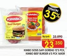 Promo Harga Kimbo Sosis Sapi Goreng/Beef Burger  - Superindo