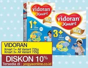 Promo Harga VIDORAN Xmart 1+/Xmart 3+ All Variants 725 gr - Yogya