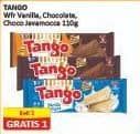 Promo Harga Tango Long Wafer Vanilla Milk, Chocolate, Choco Javamocca 110 gr - Alfamart