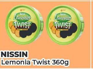 Promo Harga NISSIN Cookies Lemonia Twist Lemon Chocolate 360 gr - Yogya