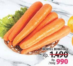 Promo Harga Wortel Berastagi per 100 gr - LotteMart