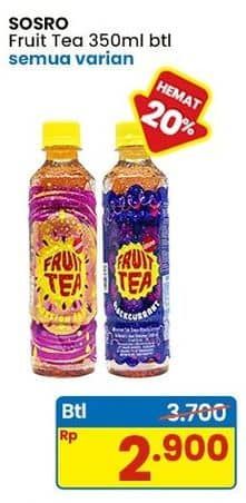 Promo Harga Sosro Fruit Tea All Variants 350 ml - Indomaret