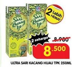Promo Harga Ultra Sari Kacang Ijo 150 ml - Superindo