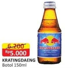 Promo Harga KRATINGDAENG Energy Drink 150 ml - Alfamart