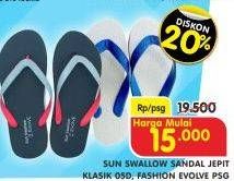 Promo Harga SUN SWALLOW Sandal Jepit 05D  - Superindo