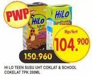 Promo Harga HILO Susu UHT School / Teen Chocolate 24s  - Superindo