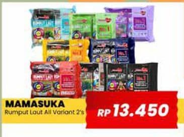 Promo Harga Mamasuka Rumput Laut Panggang All Variants per 2 bungkus 4 gr - Yogya