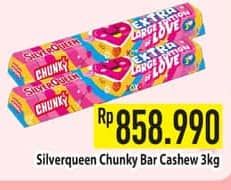 Promo Harga Silver Queen Chunky Bar Cashew 3000 gr - Hypermart