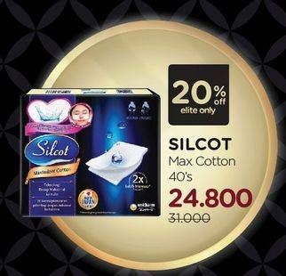 Promo Harga SILCOT Maximizer Cotton 40 pcs - Watsons