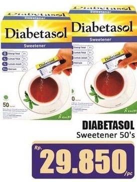 Promo Harga Diabetasol Sweetener per 50 sachet 1 gr - Hari Hari