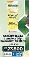 Promo Harga Garnier Bright Complete Vitamin C Serum Cream SPF36 Pa+++ 20 ml - Indomaret