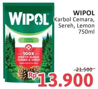 Promo Harga Wipol Karbol Wangi Cemara, Sereh Jeruk, Lemon 750 ml - Alfamidi