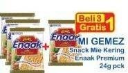 Promo Harga MIE GEMEZ ENAAK Snack Mi Premium 22 gr - Indomaret