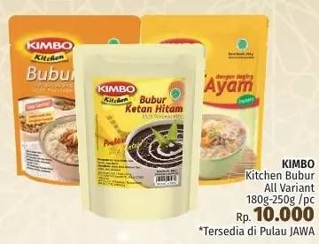 Promo Harga KIMBO Kitchen Bubur All Variants  - LotteMart