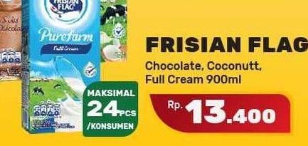 Promo Harga FRISIAN FLAG Susu UHT Purefarm Coconut Delight, Full Cream, Swiss Chocolate 900 ml - Yogya