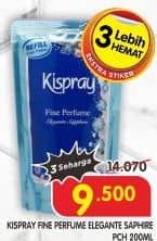 Promo Harga Kispray Pelicin Pakaian Elegante Sapphire 200 ml - Superindo