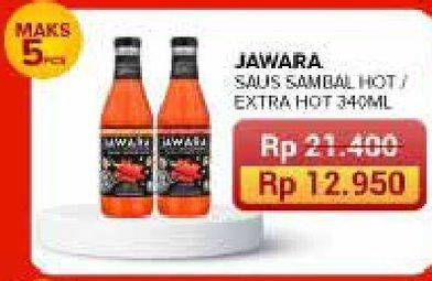 Promo Harga Jawara Sambal Hot, Extra Hot 330 ml - Yogya