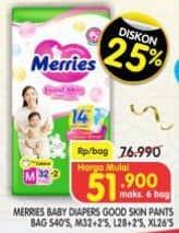 Promo Harga Merries Pants Good Skin S40 40 pcs - Superindo