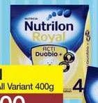 Promo Harga NUTRILON Royal 4 Susu Pertumbuhan 400 gr - Yogya