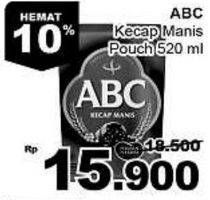 Promo Harga ABC Kecap Manis 520 ml - Giant