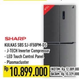 Promo Harga Sharp SJ-IF50PM-DS New Queen Series 2021  - Hypermart