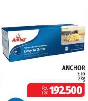 Promo Harga ANCHOR Cheddar Chesee Easy To Grate 2 kg - Lotte Grosir